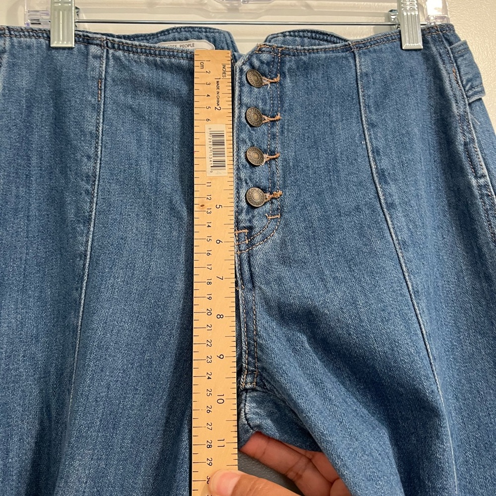Free People Blue Flare & Wide Leg Jeans - Picture 5 of 10